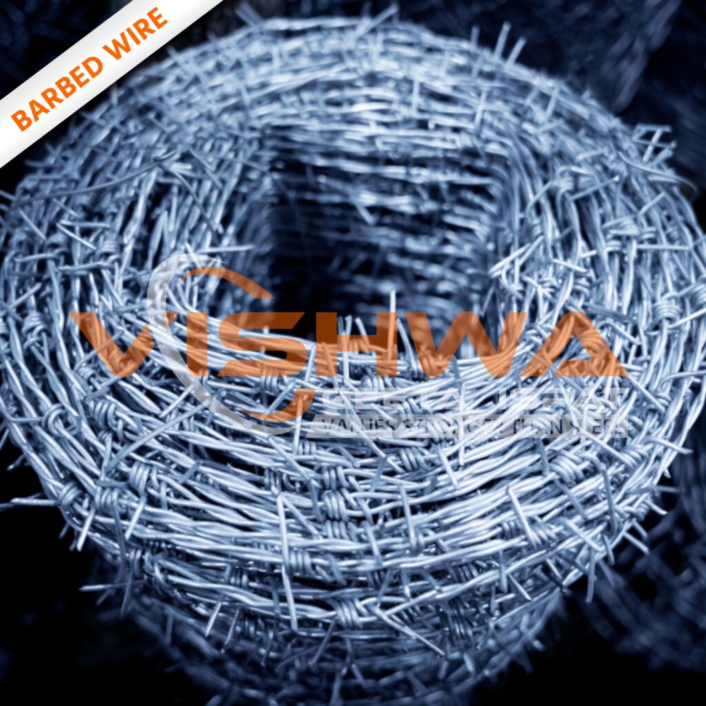 Barbed wire supplied by Vishwa Geeta Ispat, trusted steel supplier in India with 65 years of steel trading experience