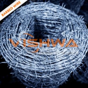 Barbed wire supplied by Vishwa Geeta Ispat, trusted steel supplier in India with 65 years of steel trading experience