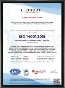 ISO Certification - 14001:2015
