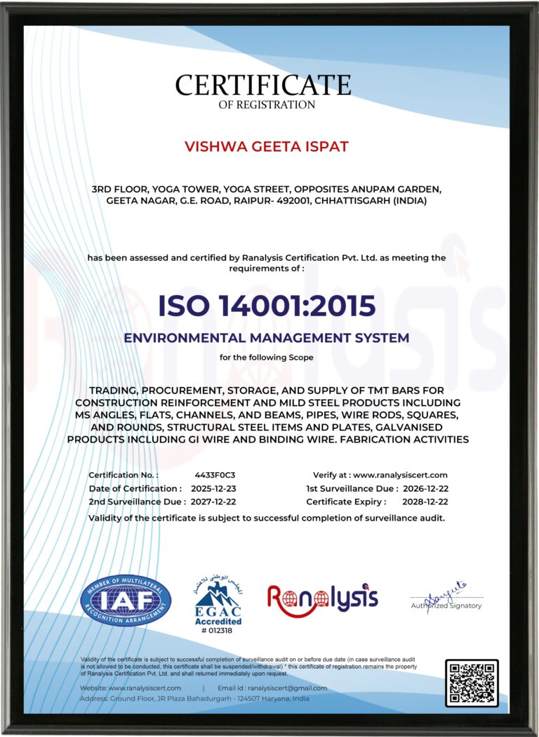 ISO Certification - 14001:2015