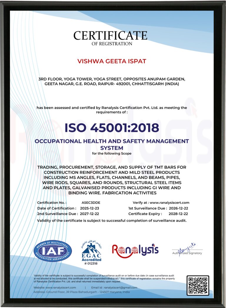 ISO Certification 45001:2018