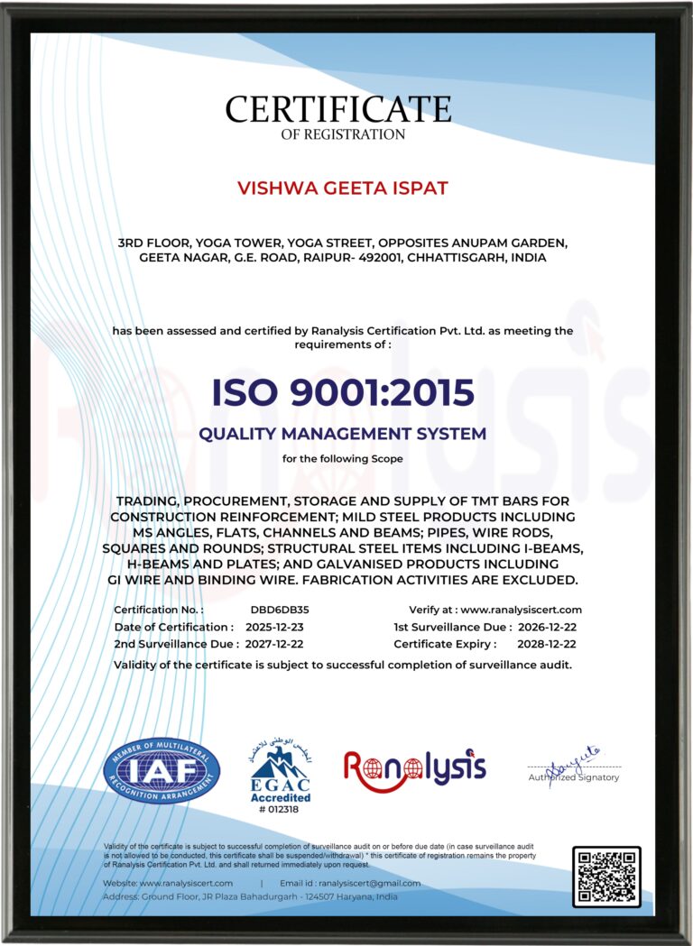 ISO Certification 9001:2015