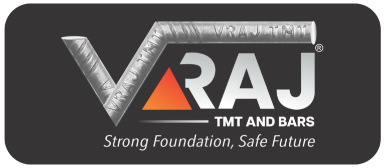 VRAJ TMT AND BARS logo