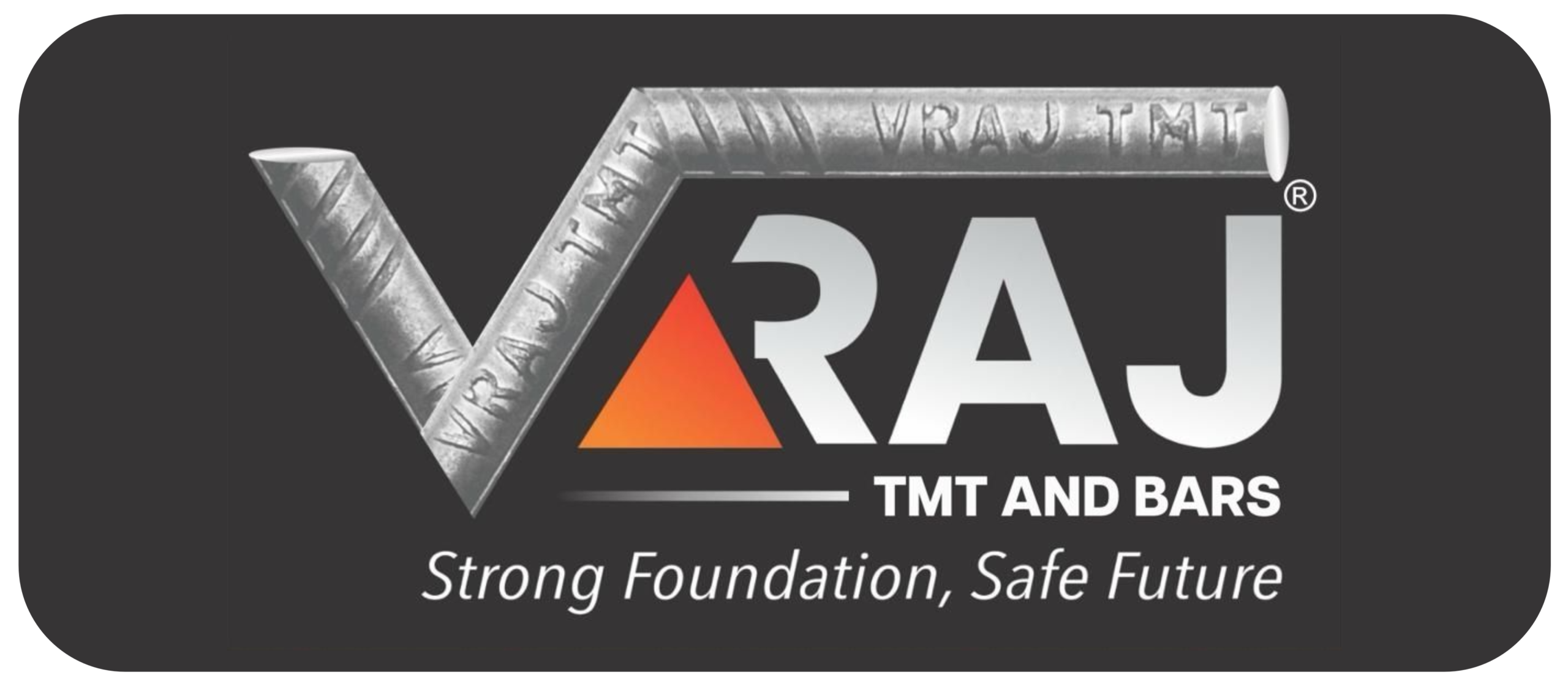 VRAJ TMT AND BARS logo