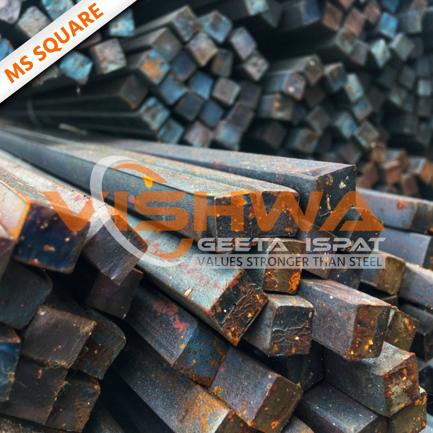 MS Square Bar product image 1 — Vishwageeta Ispat