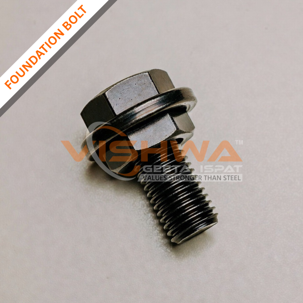 Foundation bolts supplied by Vishwa Geeta Ispat, trusted steel supplier in India with 65 years of steel trading experience