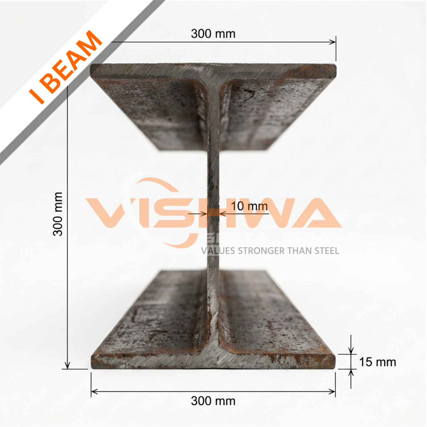 MS I Beam ISMB product image 1 — Vishwageeta Ispat