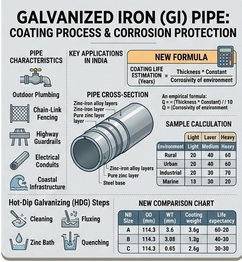 MS Pipe Weight Chartar hollow section MS pipes available at Vishwageeta Ispat Raipur steel yard