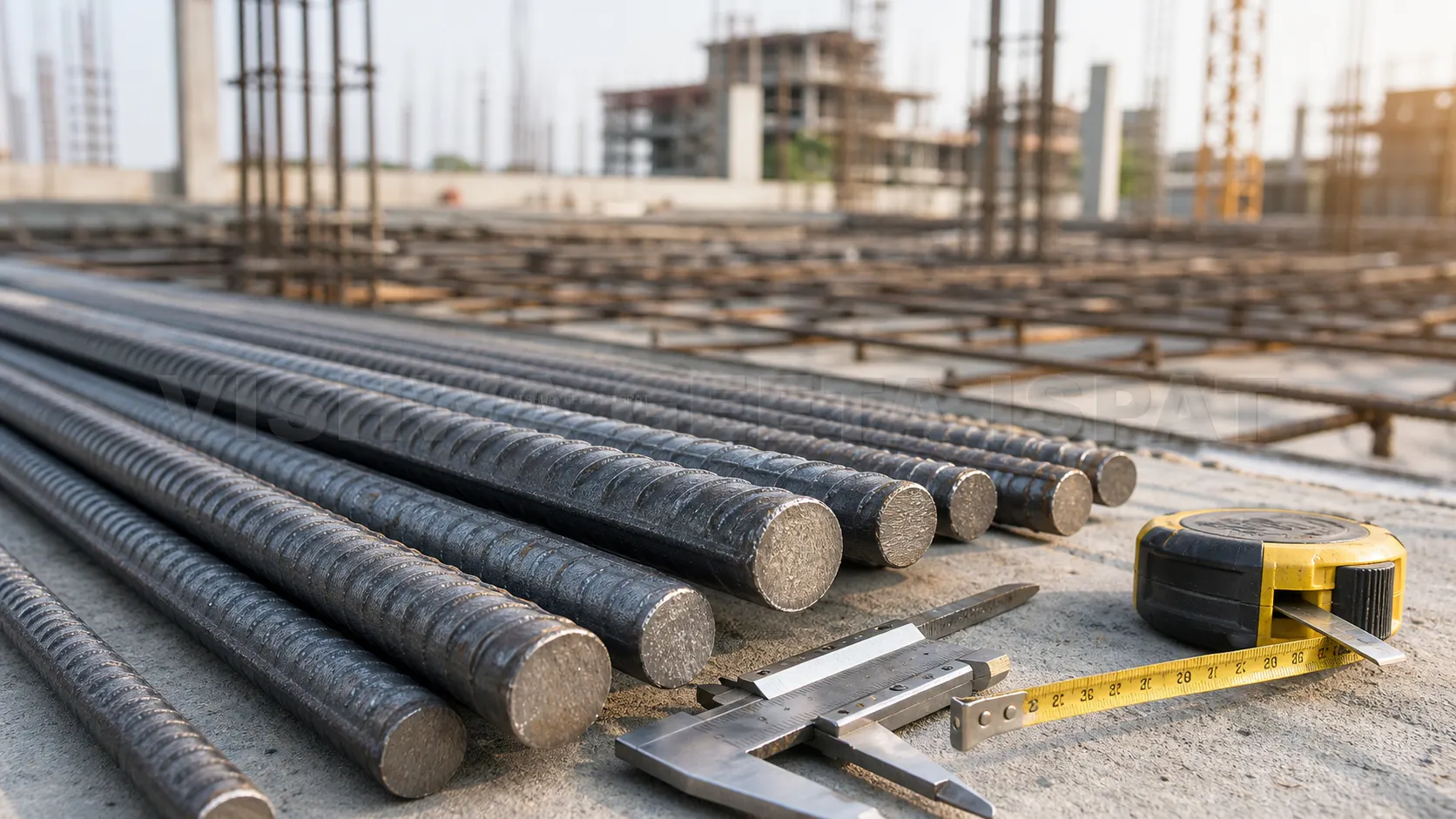 TMT Bar Weight Chart in KG TMT bar weight chart in kg with ribbed steel bars for construction and reinforcement use